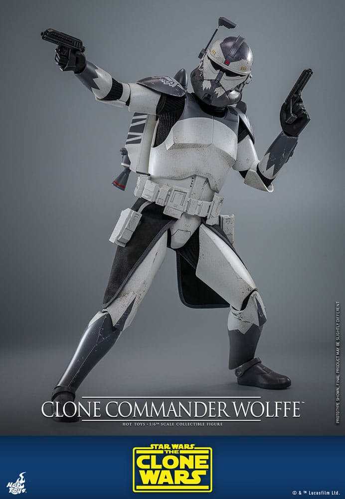 Star Wars The Clone Wars Action Figure Clone Commander Wolffe Hot Toys