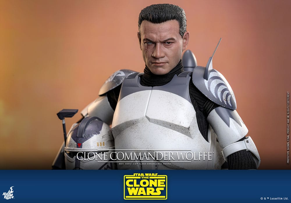 Star Wars The Clone Wars Action Figure Clone Commander Wolffe Hot Toys