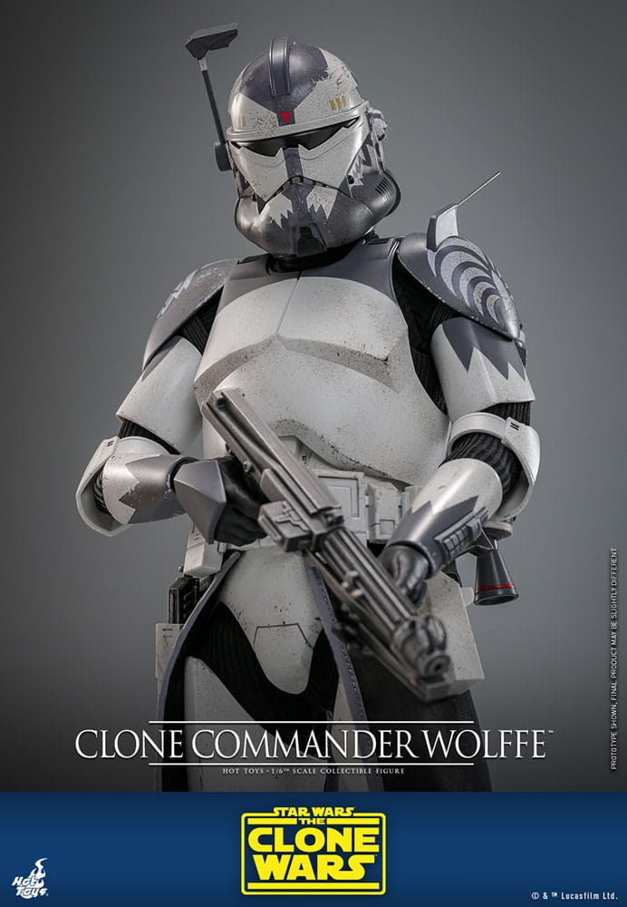 Star Wars The Clone Wars Action Figure Clone Commander Wolffe Hot Toys