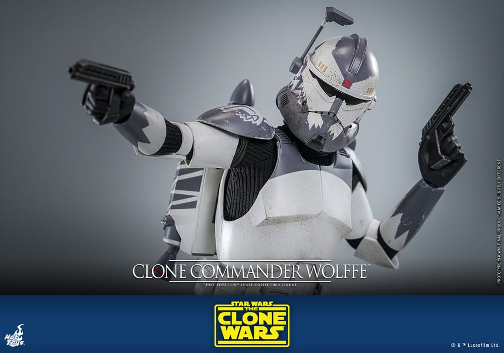 Star Wars The Clone Wars Action Figure Clone Commander Wolffe Hot Toys
