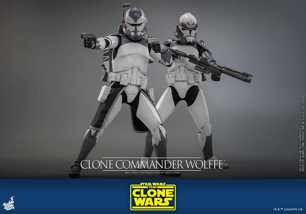 Star Wars The Clone Wars Action Figure Clone Commander Wolffe Hot Toys