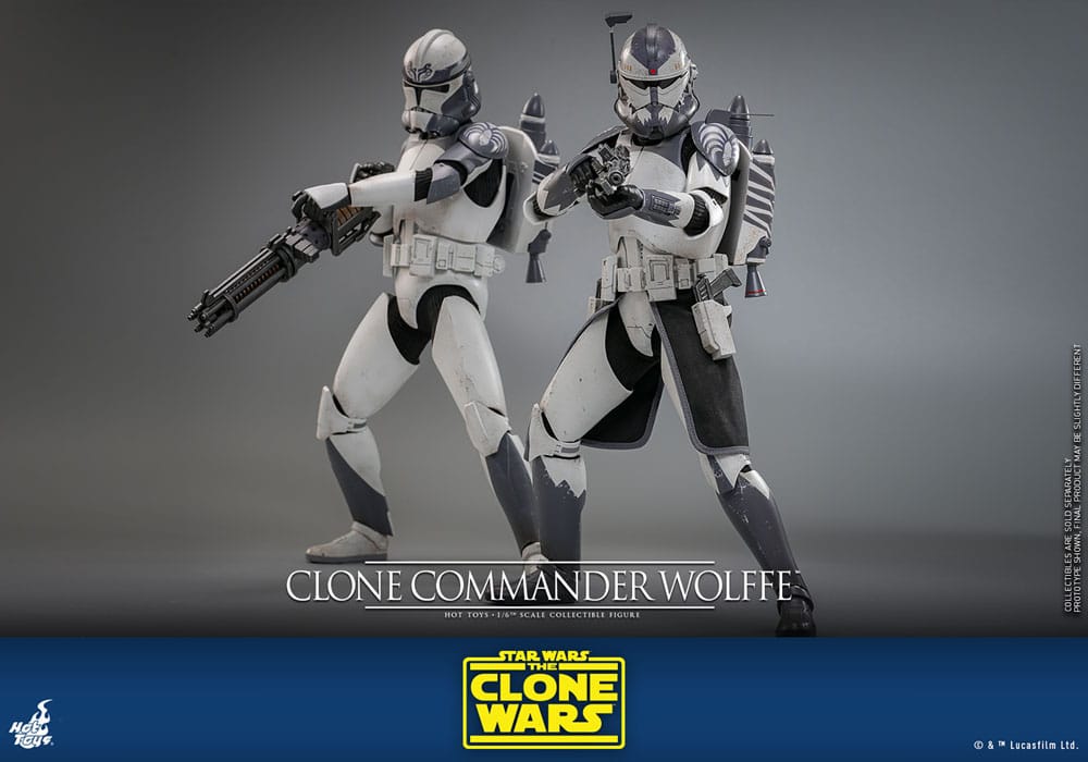 Star Wars The Clone Wars Action Figure Clone Commander Wolffe Hot Toys