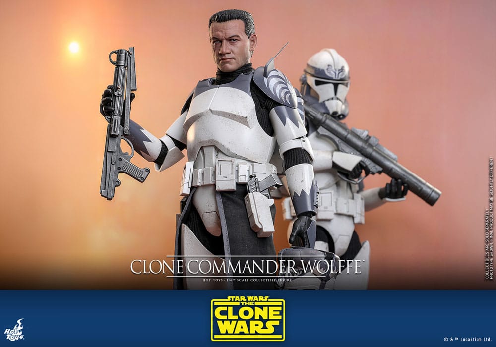 Star Wars The Clone Wars Action Figure Clone Commander Wolffe Hot Toys