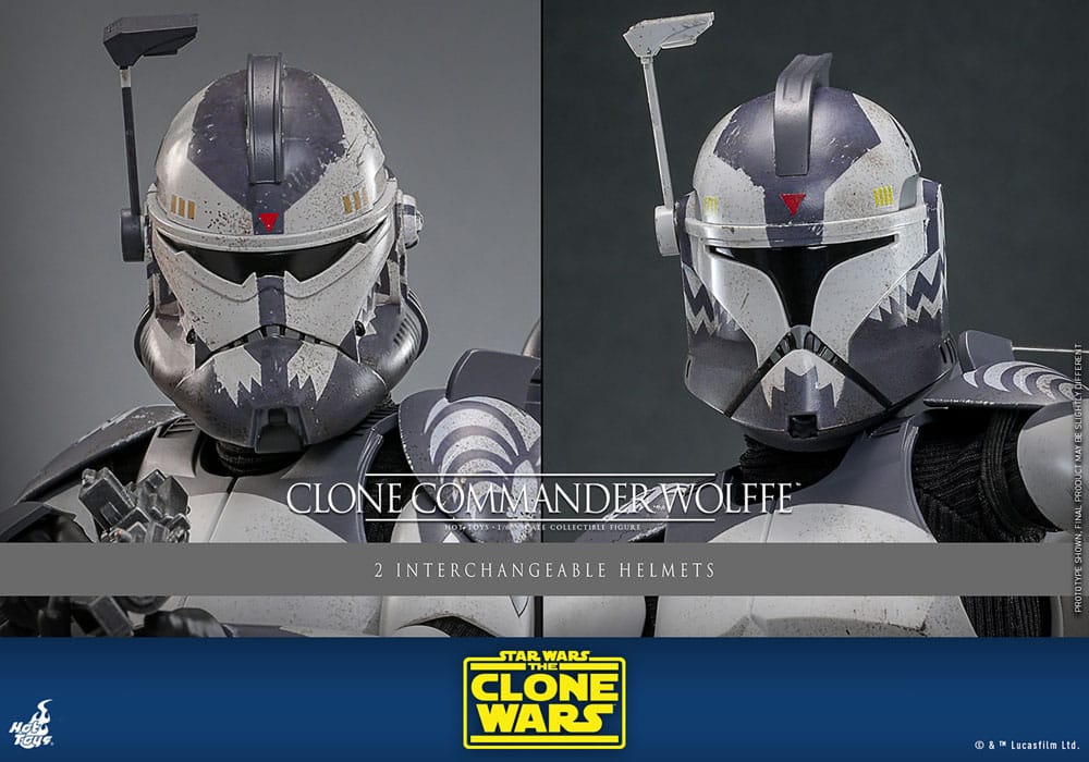 Star Wars The Clone Wars Action Figure Clone Commander Wolffe Hot Toys