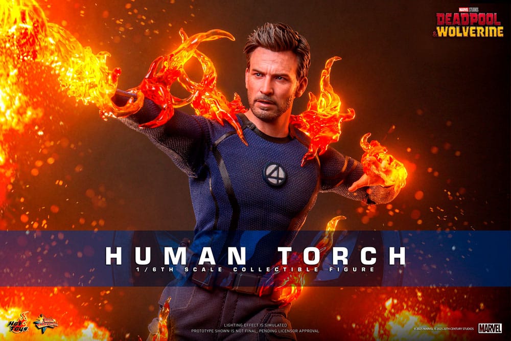 Deadpool & Wolverine Movie Masterpiece Action Figure Human Torch Hot Toys
