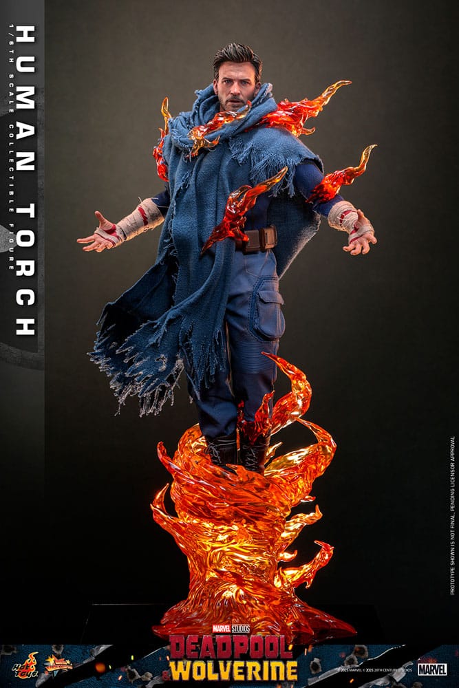 Deadpool & Wolverine Movie Masterpiece Action Figure Human Torch Hot Toys