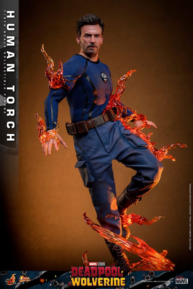 Deadpool & Wolverine Movie Masterpiece Action Figure Human Torch Hot Toys