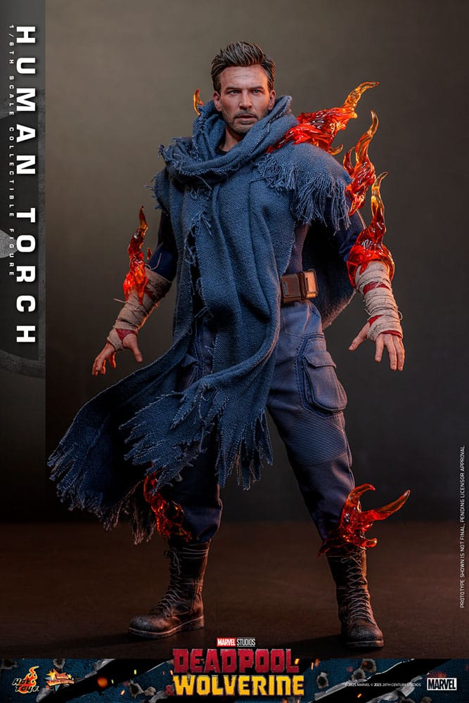 Deadpool & Wolverine Movie Masterpiece Action Figure Human Torch Hot Toys