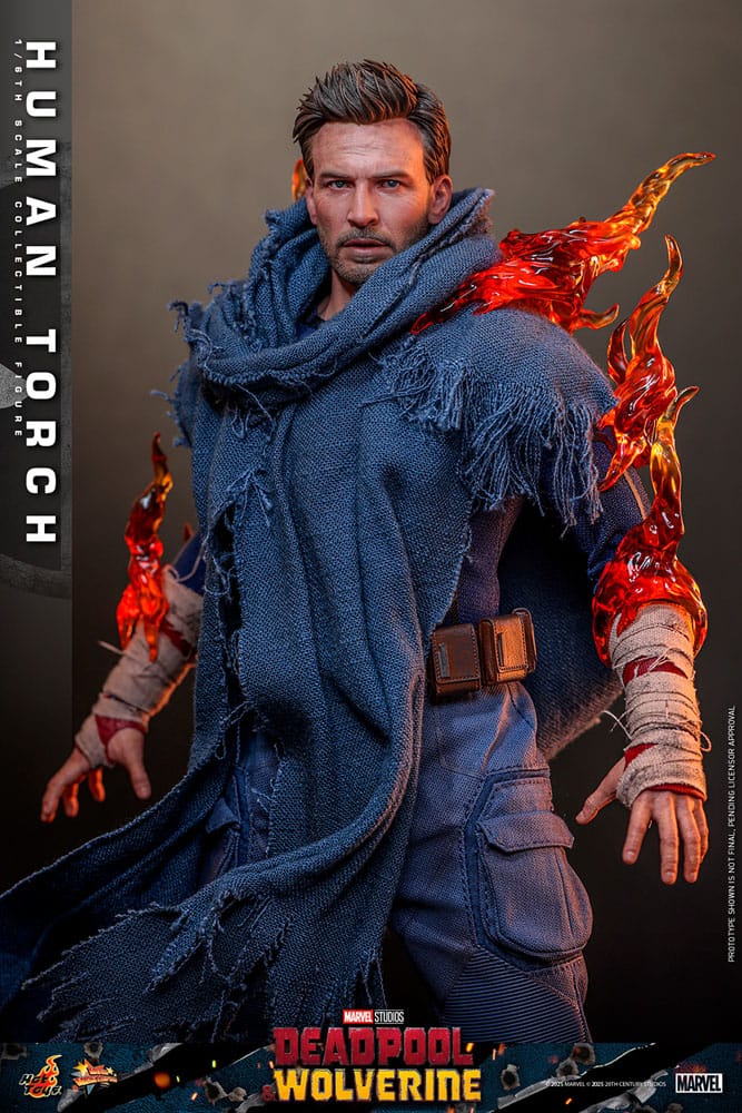 Deadpool & Wolverine Movie Masterpiece Action Figure Human Torch Hot Toys