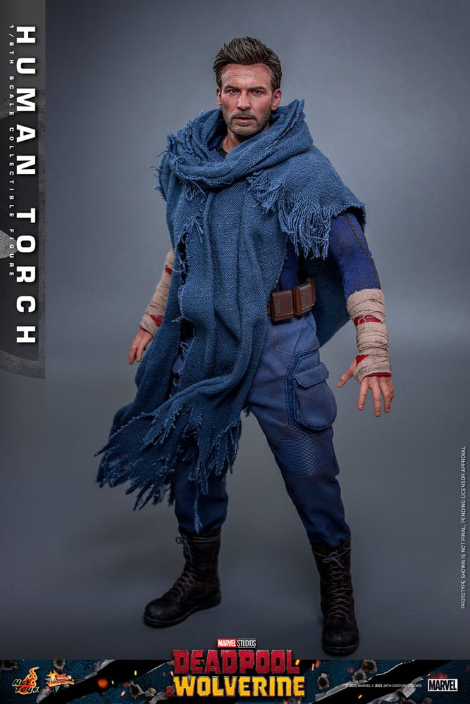 Deadpool & Wolverine Movie Masterpiece Action Figure Human Torch Hot Toys
