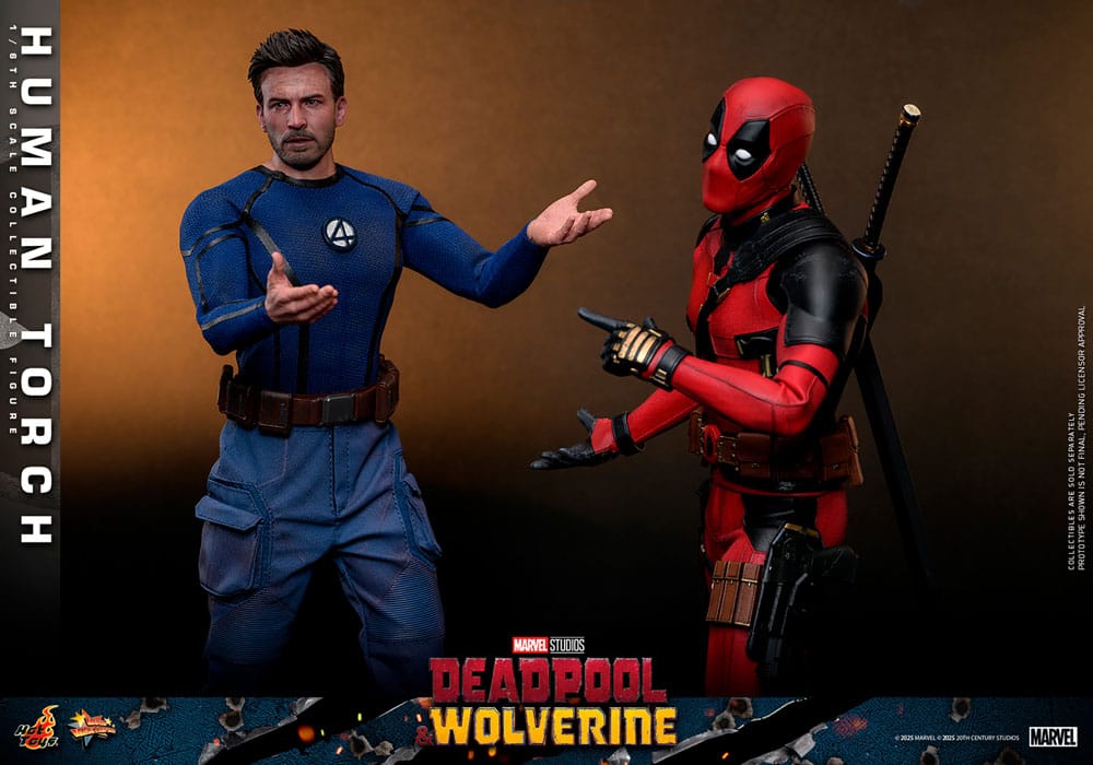 Deadpool & Wolverine Movie Masterpiece Action Figure Human Torch Hot Toys