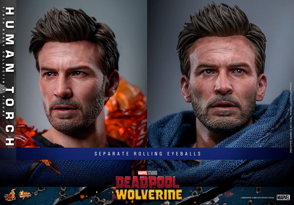 Deadpool & Wolverine Movie Masterpiece Action Figure Human Torch Hot Toys