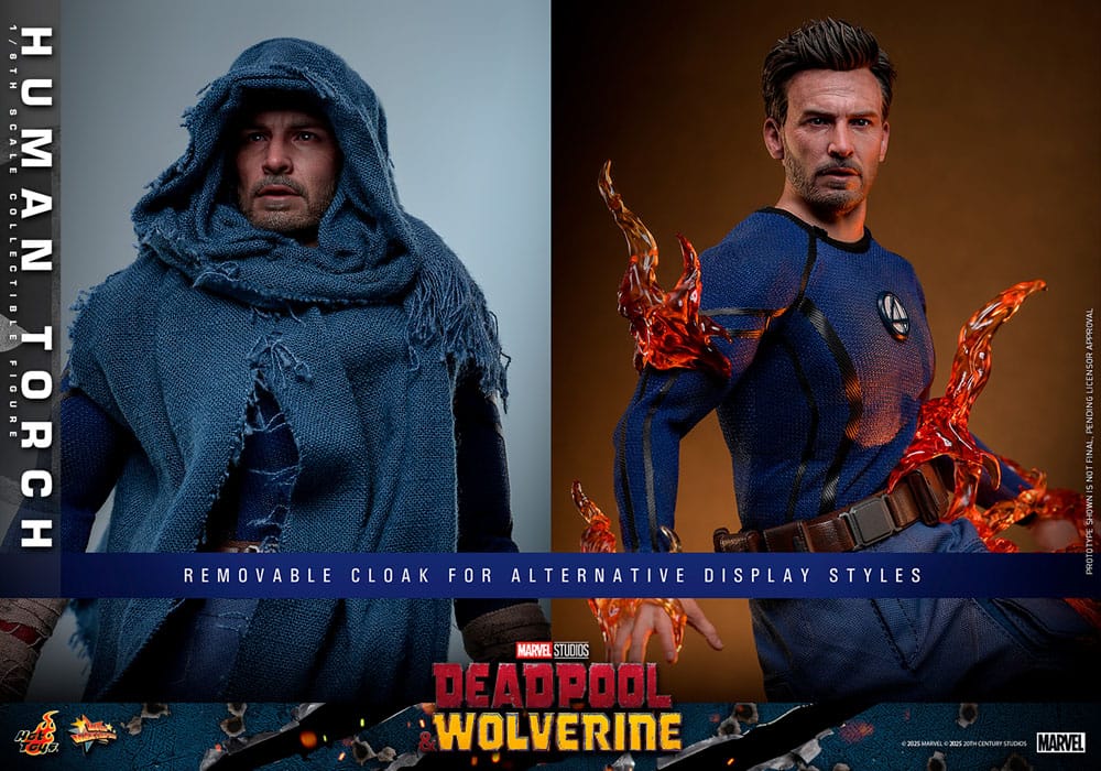 Deadpool & Wolverine Movie Masterpiece Action Figure Human Torch Hot Toys