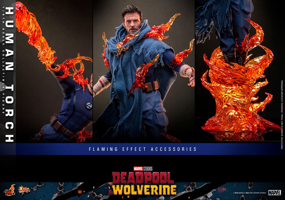 Deadpool & Wolverine Movie Masterpiece Action Figure Human Torch Hot Toys
