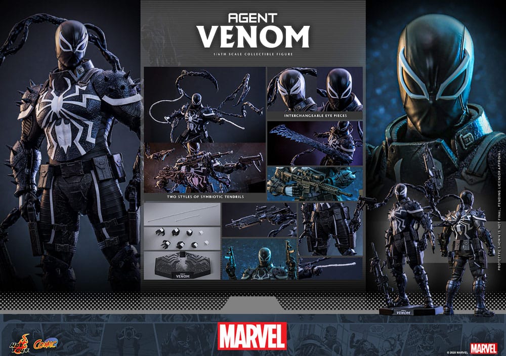 Marvel Comics Action Figure Agent Venom Hot Toys