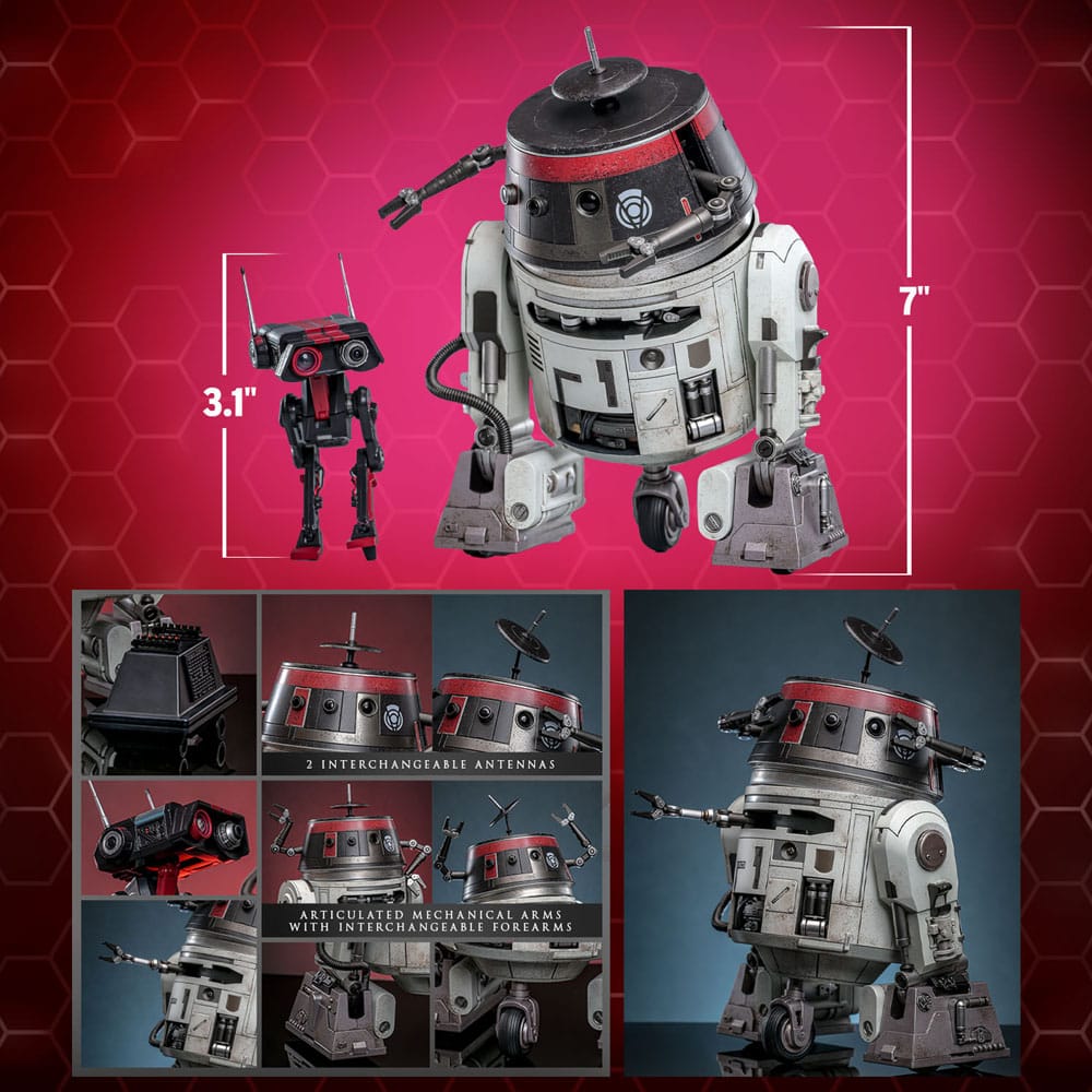 Star Wars Action Figure Set Chopper C1 10P&trade; & BD 1&trade; Imperial Disguise & Hot Toys