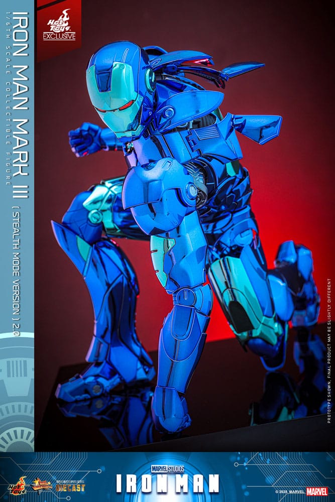 Iron Man Movie Masterpiece Diecast Action Figure Iron Man Mark III Stealth Mode Ver. 2.0 Hot Toys Exclusive Hot Toys
