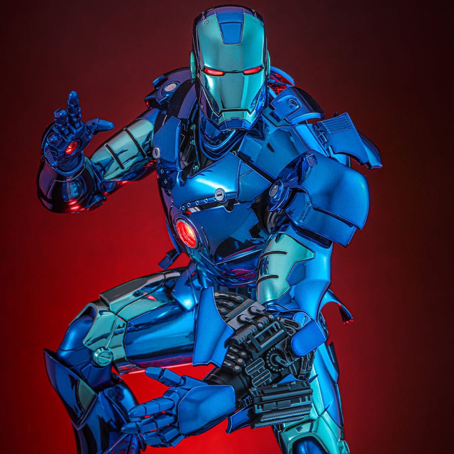 Iron Man Movie Masterpiece Diecast Action Figure Iron Man Mark III Stealth Mode Ver. 2.0 Hot Toys Exclusive Hot Toys