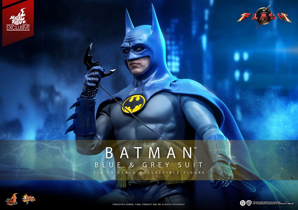 The Flash Movie Masterpiece Action Figure Batman Blue & Grey Suit Limited Edition Hot Toys Exclusive Hot Toys
