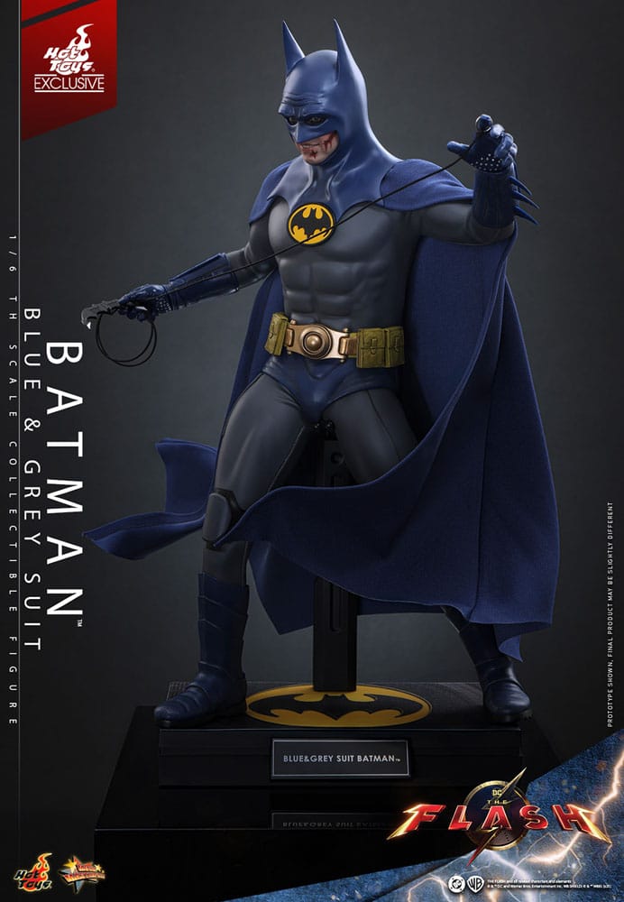 The Flash Movie Masterpiece Action Figure Batman Blue & Grey Suit Limited Edition Hot Toys Exclusive Hot Toys