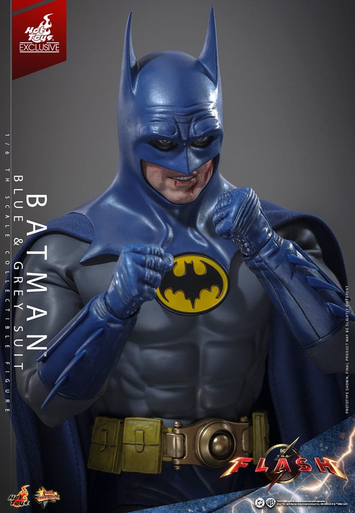 The Flash Movie Masterpiece Action Figure Batman Blue & Grey Suit Limited Edition Hot Toys Exclusive Hot Toys