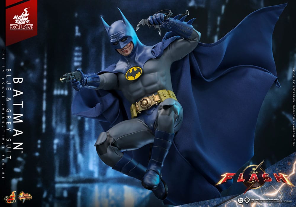 The Flash Movie Masterpiece Action Figure Batman Blue & Grey Suit Limited Edition Hot Toys Exclusive Hot Toys