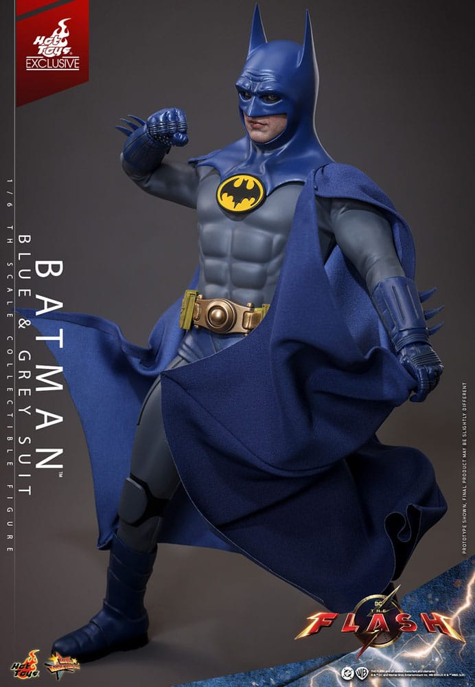 The Flash Movie Masterpiece Action Figure Batman Blue & Grey Suit Limited Edition Hot Toys Exclusive Hot Toys