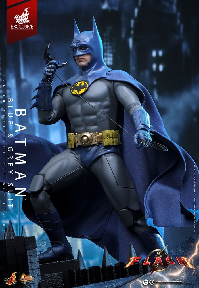 The Flash Movie Masterpiece Action Figure Batman Blue & Grey Suit Limited Edition Hot Toys Exclusive Hot Toys