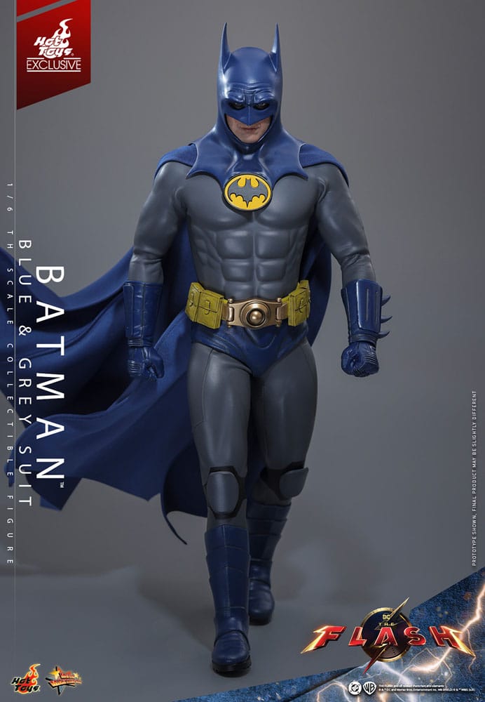 The Flash Movie Masterpiece Action Figure Batman Blue & Grey Suit Limited Edition Hot Toys Exclusive Hot Toys