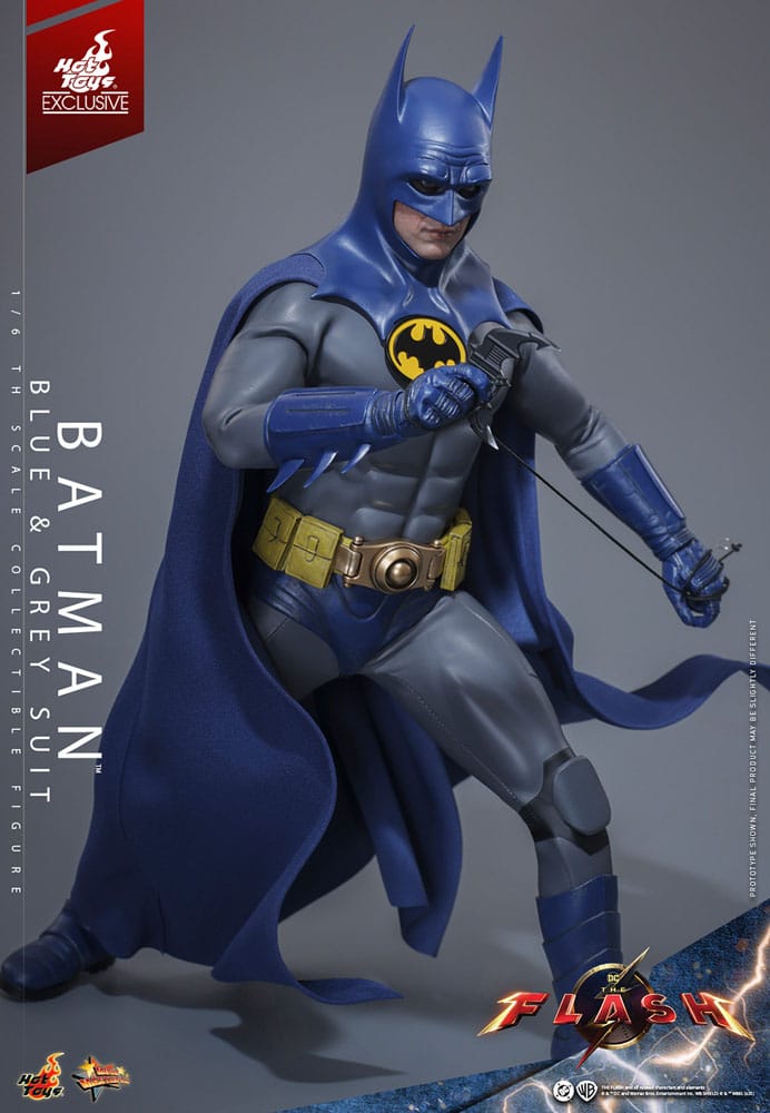 The Flash Movie Masterpiece Action Figure Batman Blue & Grey Suit Limited Edition Hot Toys Exclusive Hot Toys