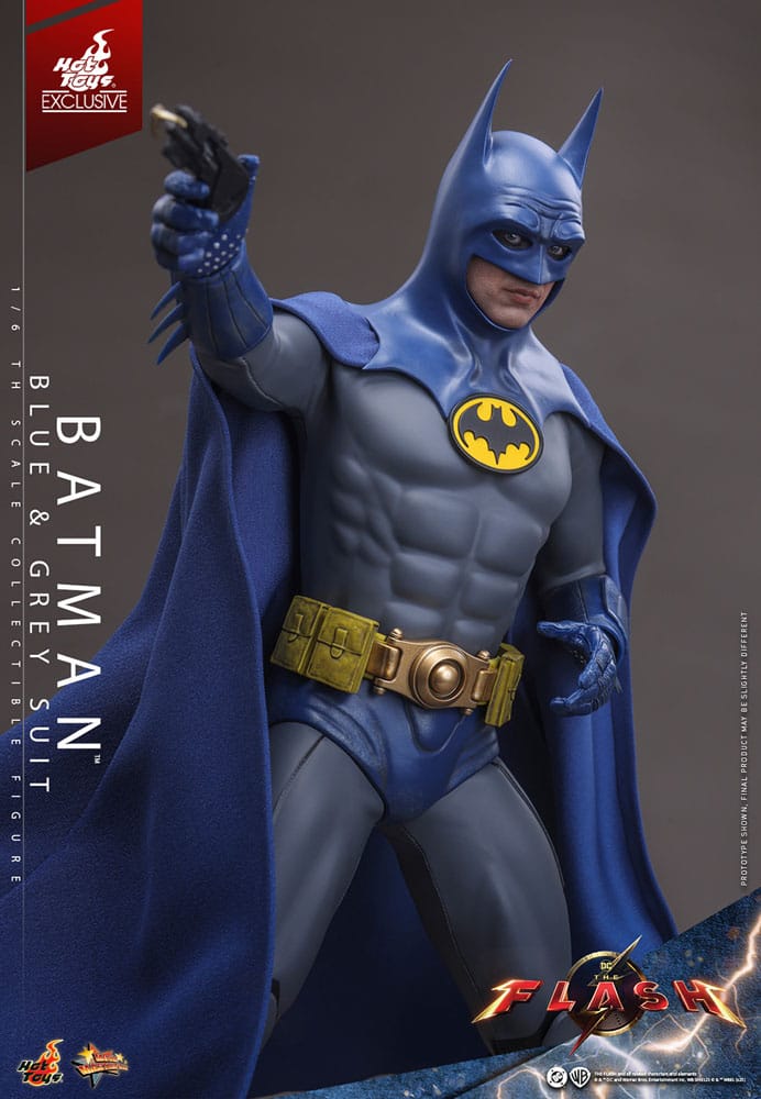 The Flash Movie Masterpiece Action Figure Batman Blue & Grey Suit Limited Edition Hot Toys Exclusive Hot Toys