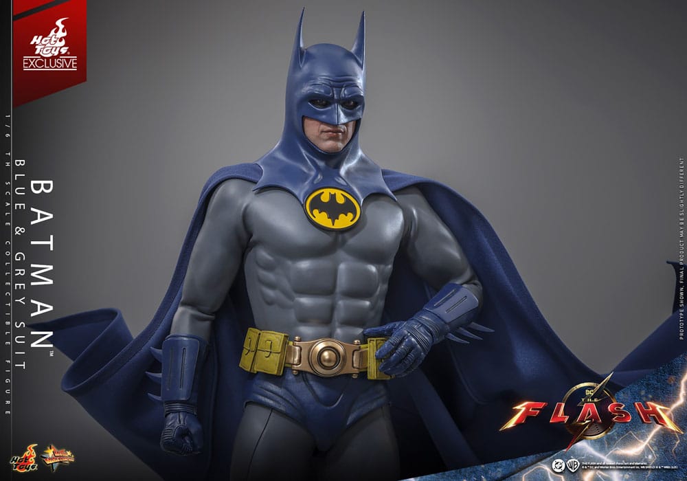 The Flash Movie Masterpiece Action Figure Batman Blue & Grey Suit Limited Edition Hot Toys Exclusive Hot Toys