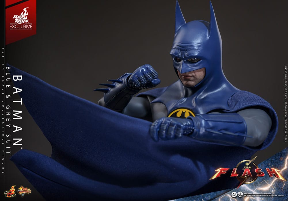 The Flash Movie Masterpiece Action Figure Batman Blue & Grey Suit Limited Edition Hot Toys Exclusive Hot Toys