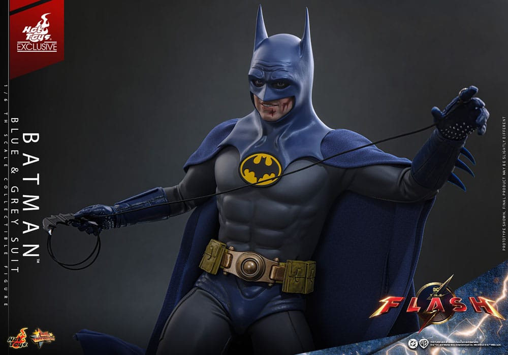 The Flash Movie Masterpiece Action Figure Batman Blue & Grey Suit Limited Edition Hot Toys Exclusive Hot Toys