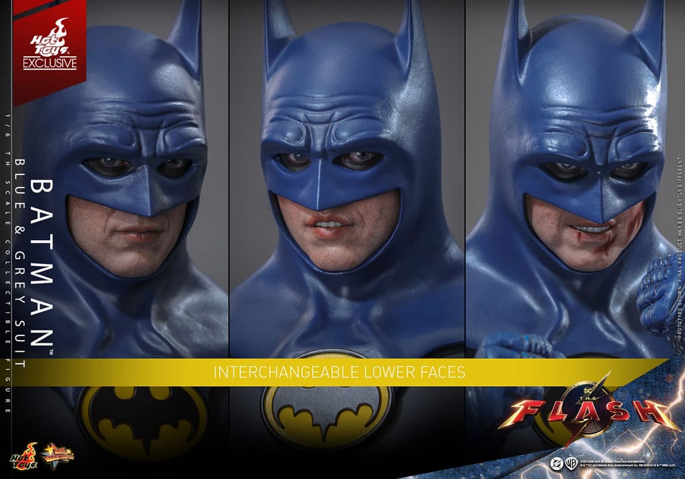 The Flash Movie Masterpiece Action Figure Batman Blue & Grey Suit Limited Edition Hot Toys Exclusive Hot Toys