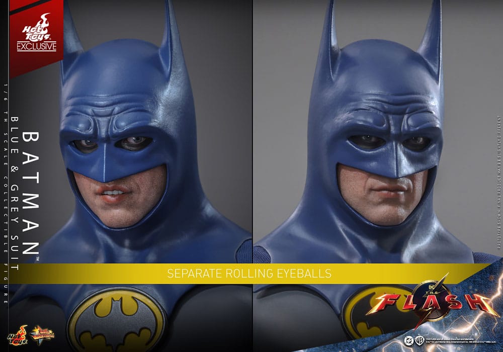 The Flash Movie Masterpiece Action Figure Batman Blue & Grey Suit Limited Edition Hot Toys Exclusive Hot Toys