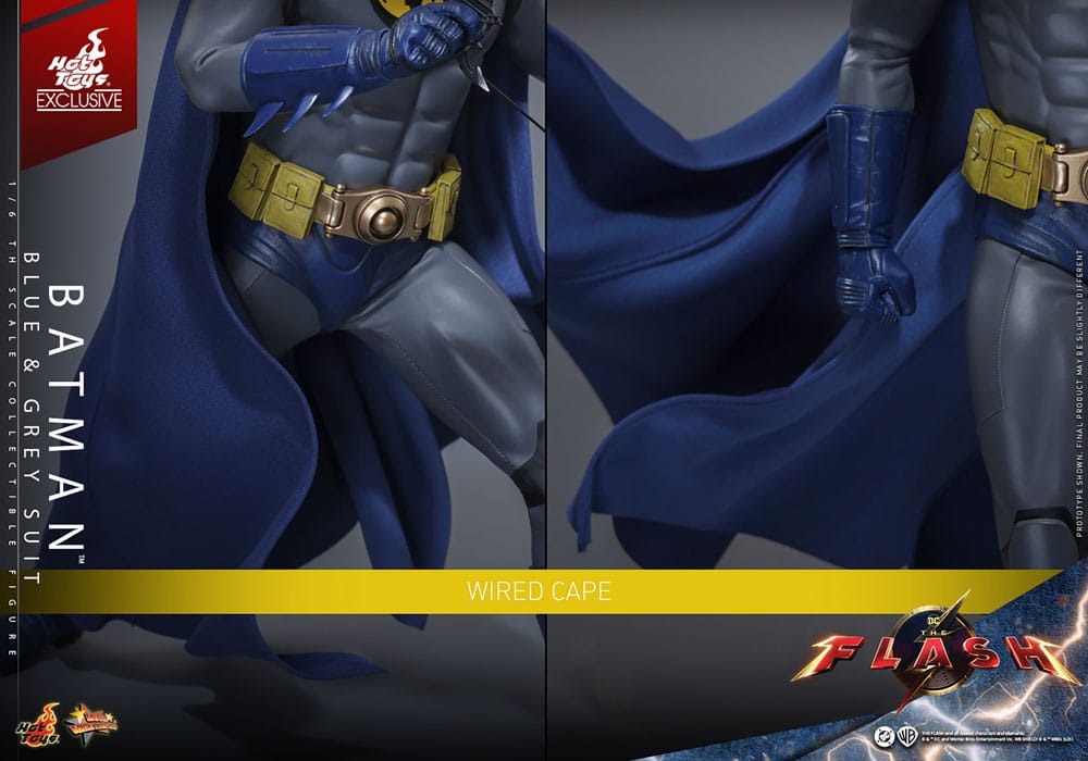 The Flash Movie Masterpiece Action Figure Batman Blue & Grey Suit Limited Edition Hot Toys Exclusive Hot Toys