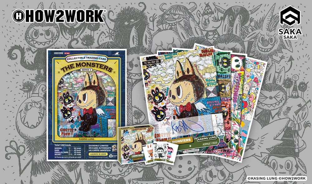 How2work Labubu Collectible Chrome Trading Cards The Monsters Series 3 10 How2Work