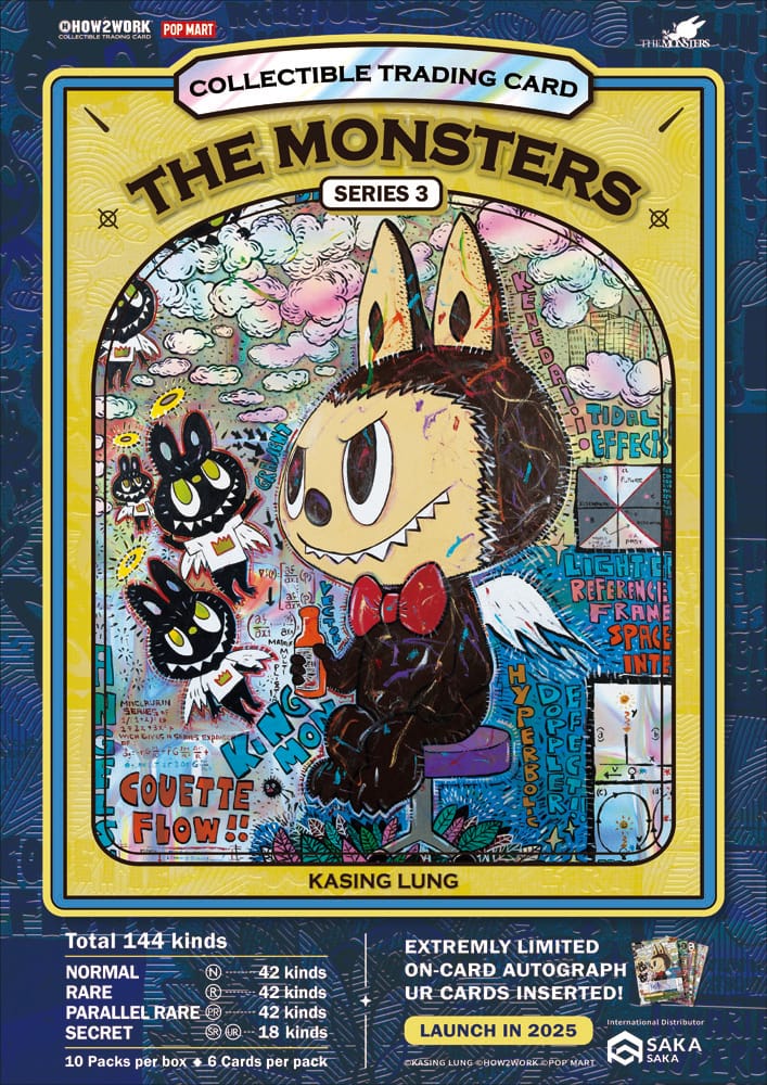 How2work Labubu Collectible Chrome Trading Cards The Monsters Series 3 10 How2Work