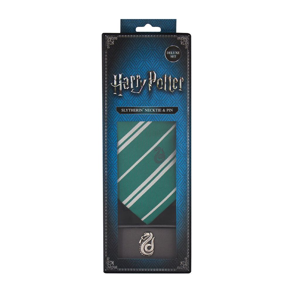 Harry Potter Tie & Metal Pin Deluxe Box Slytherin Cinereplicas