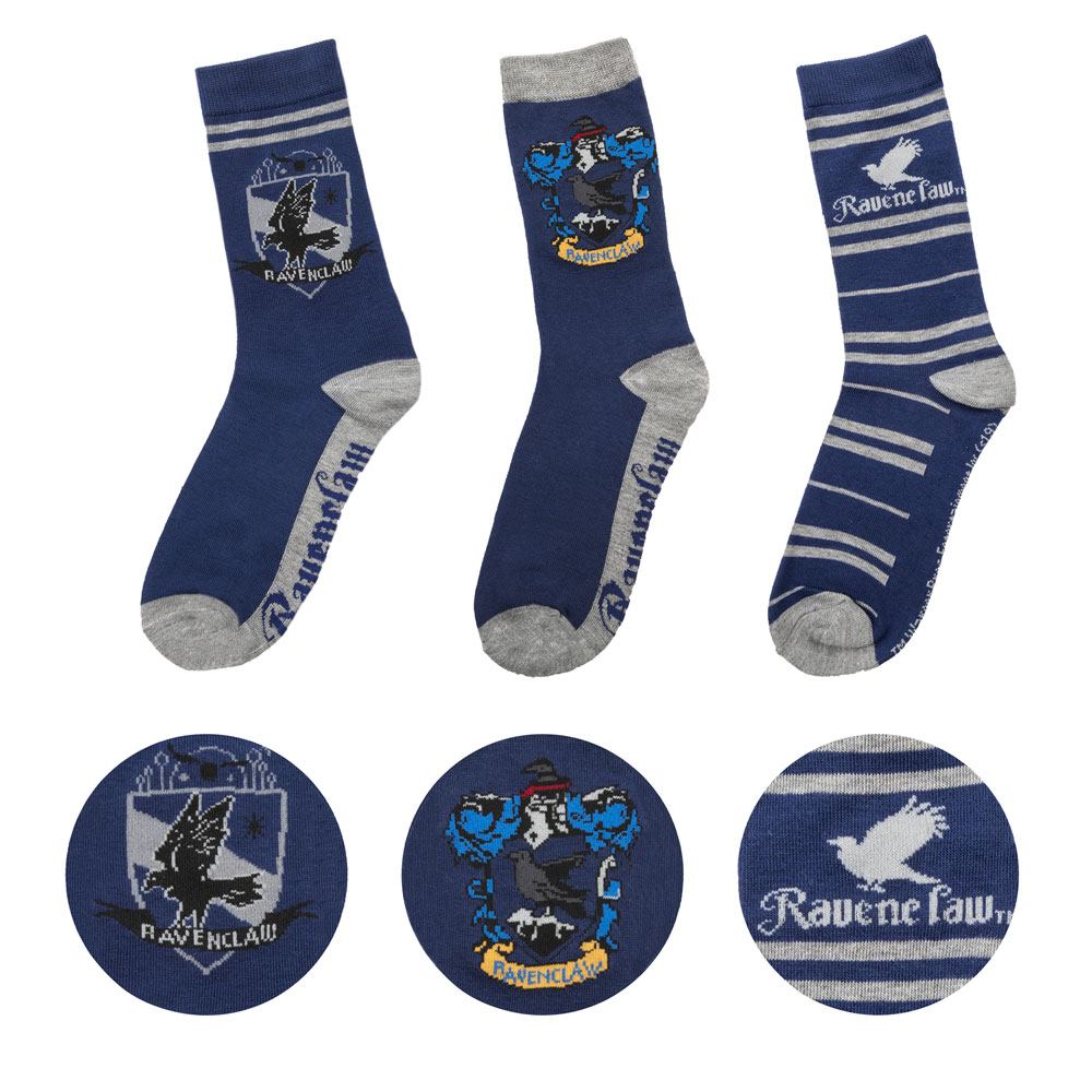 Harry Potter Socks 3 Pack Ravenclaw Cinereplicas