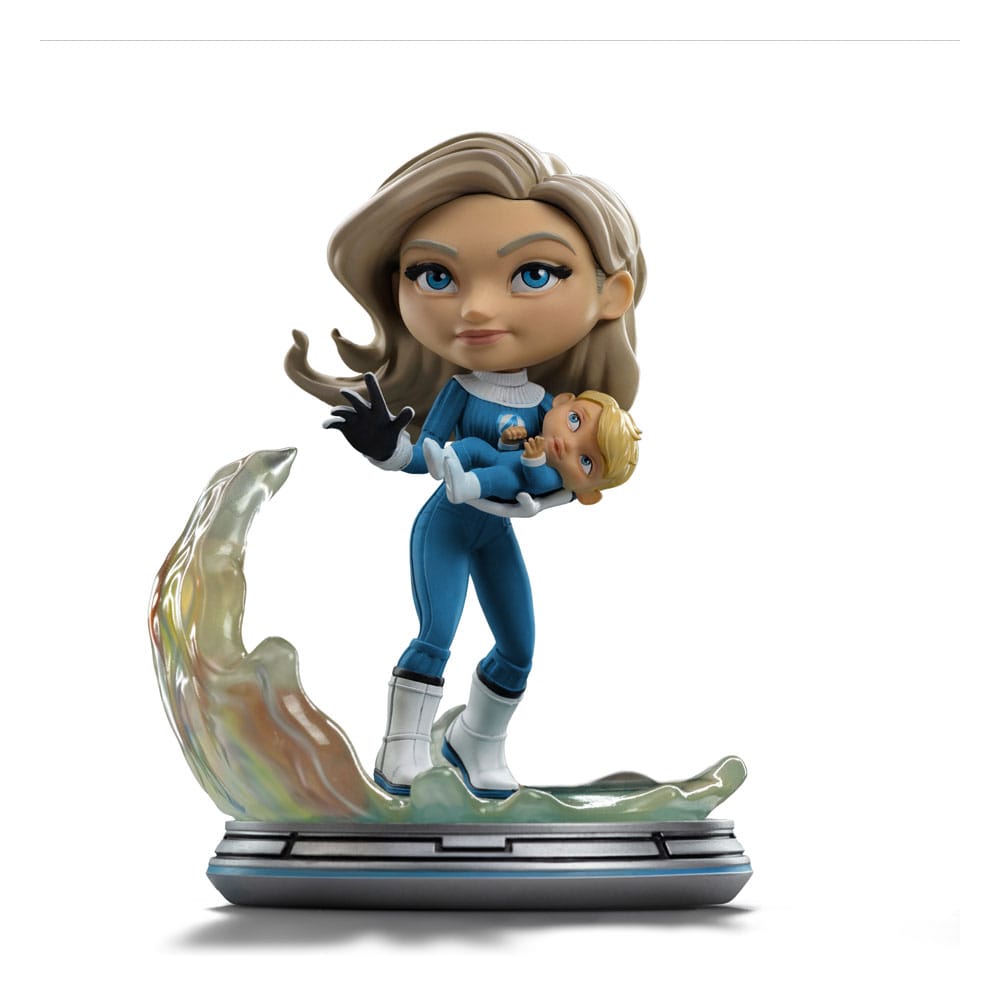 Fantastic Four Mini Co. Invisible Woman and Franklin Iron Studios