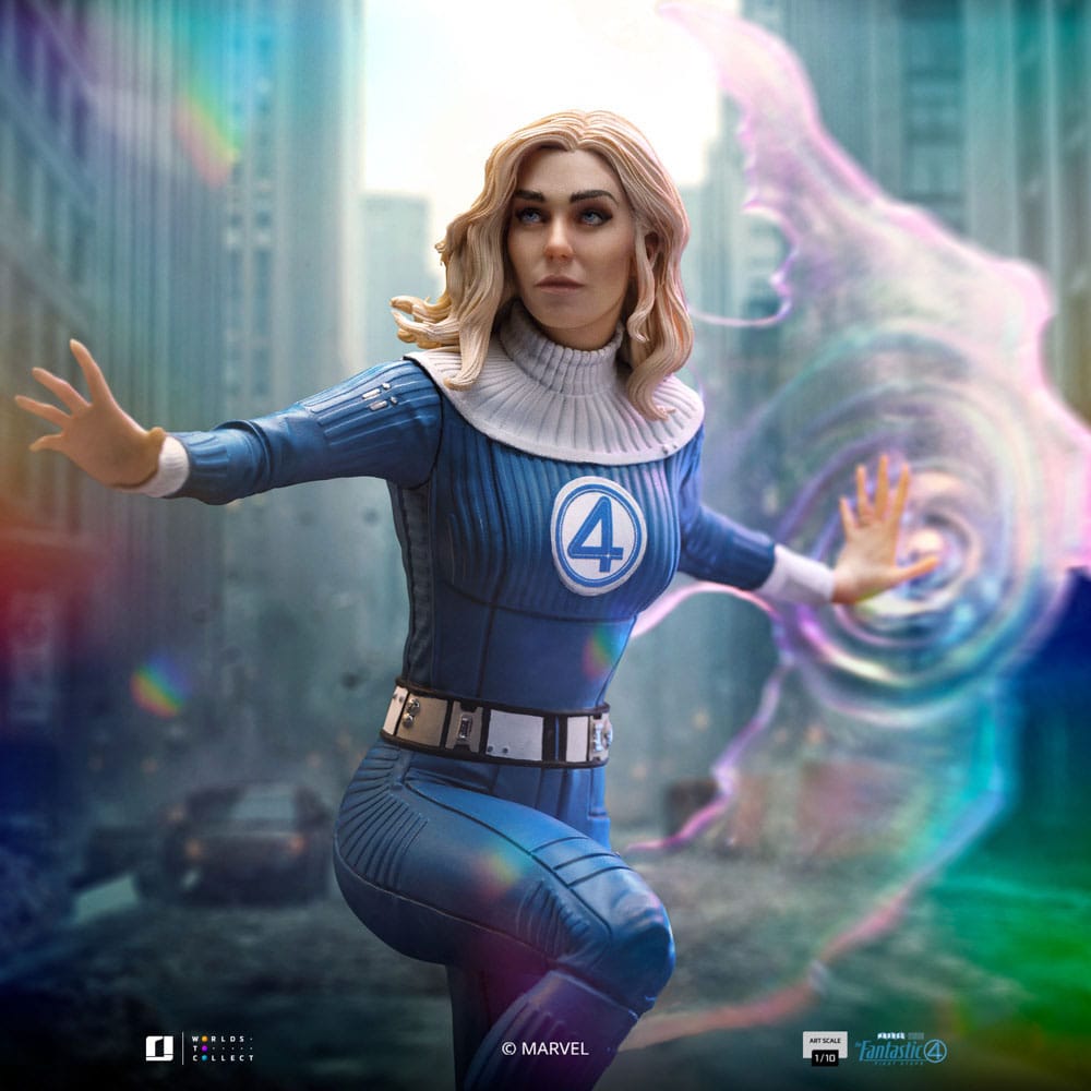 Fantastic Four Art Scale Statue Invisible Woman and Franklin Iron Studios