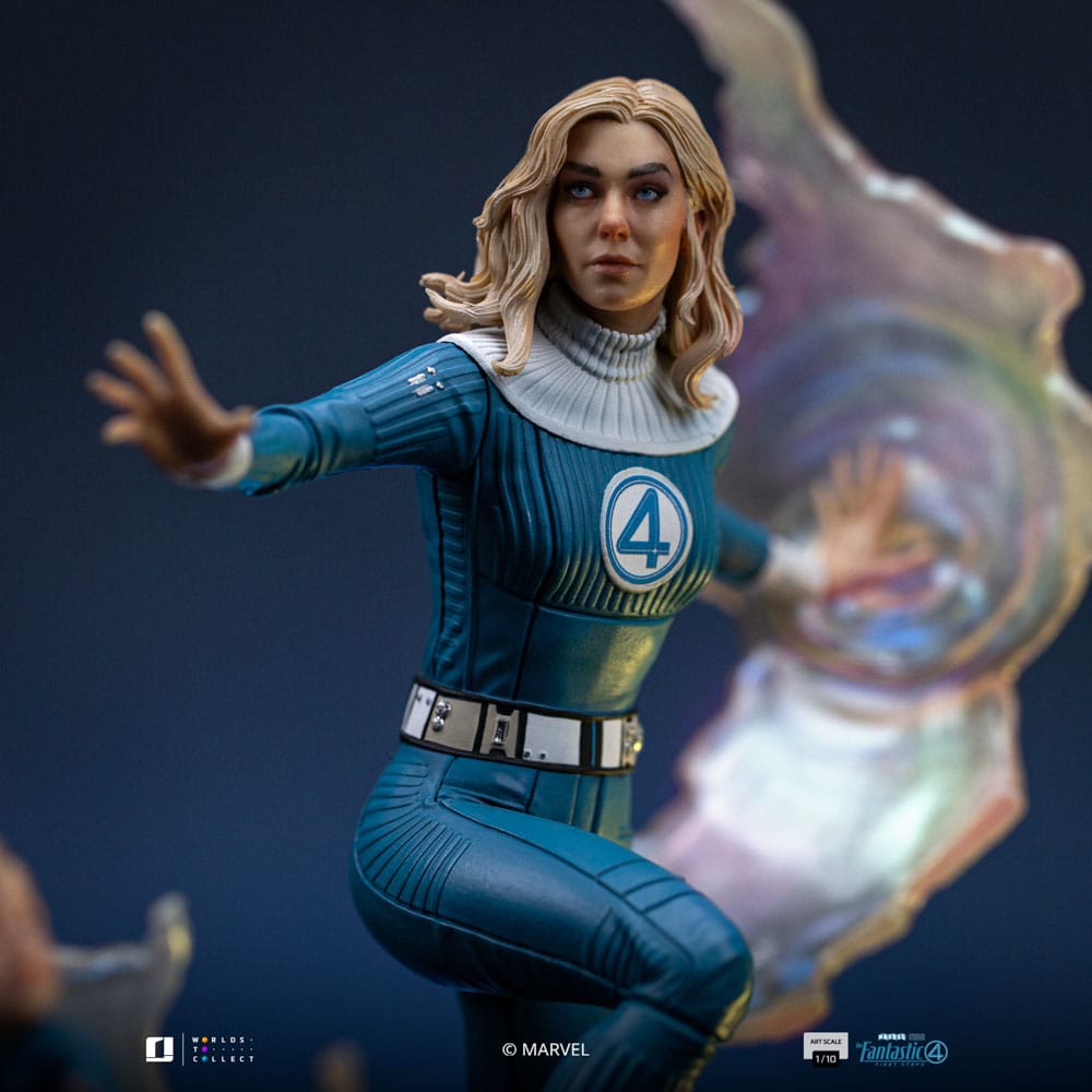 Fantastic Four Art Scale Statue Invisible Woman and Franklin Iron Studios