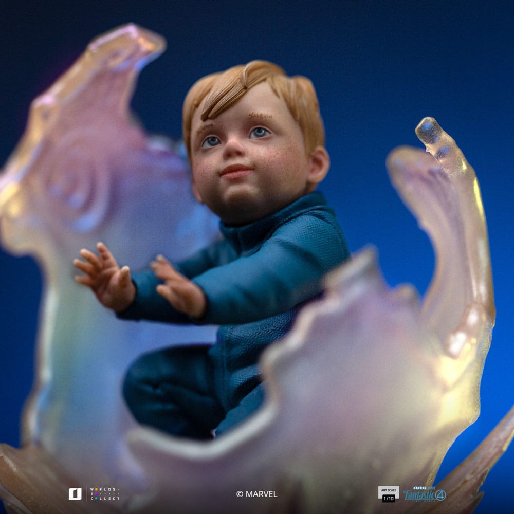 Fantastic Four Art Scale Statue Invisible Woman and Franklin Iron Studios