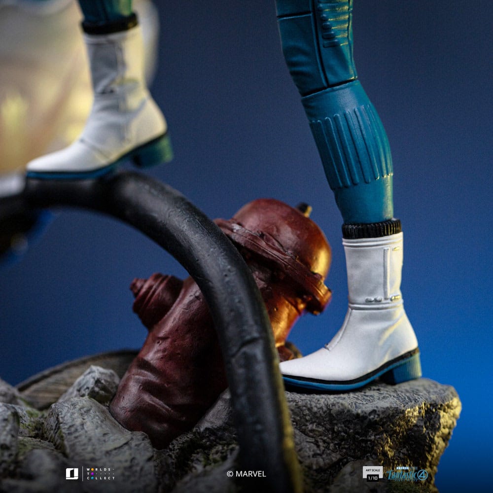 Fantastic Four Art Scale Statue Invisible Woman and Franklin Iron Studios