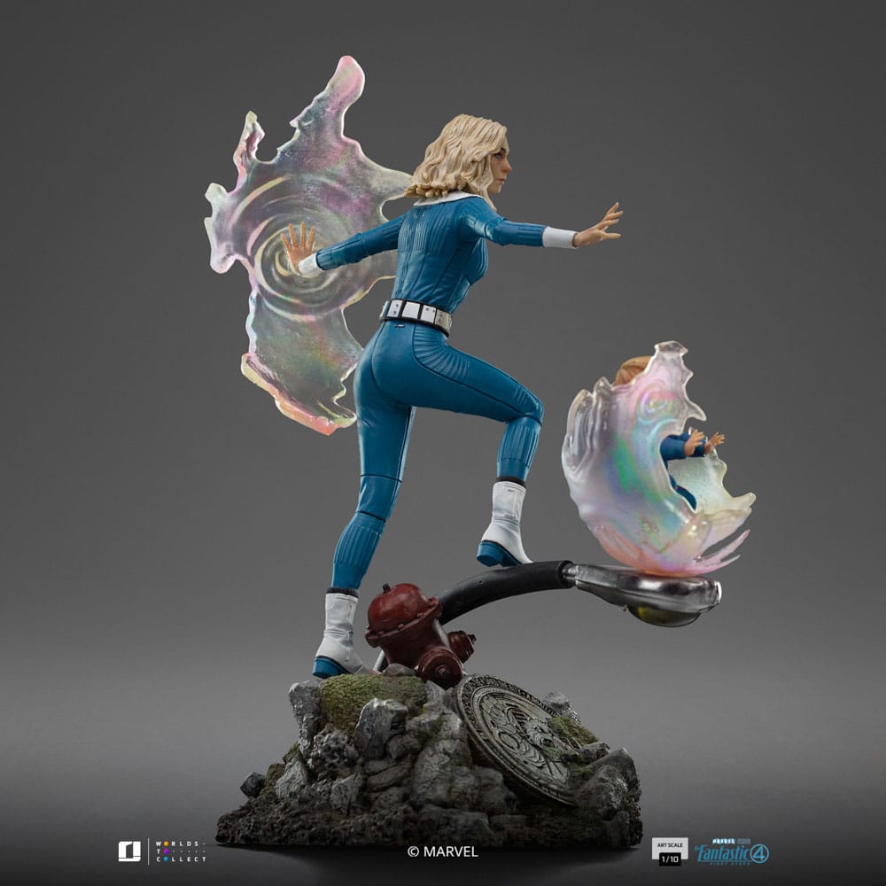 Fantastic Four Art Scale Statue Invisible Woman and Franklin Iron Studios