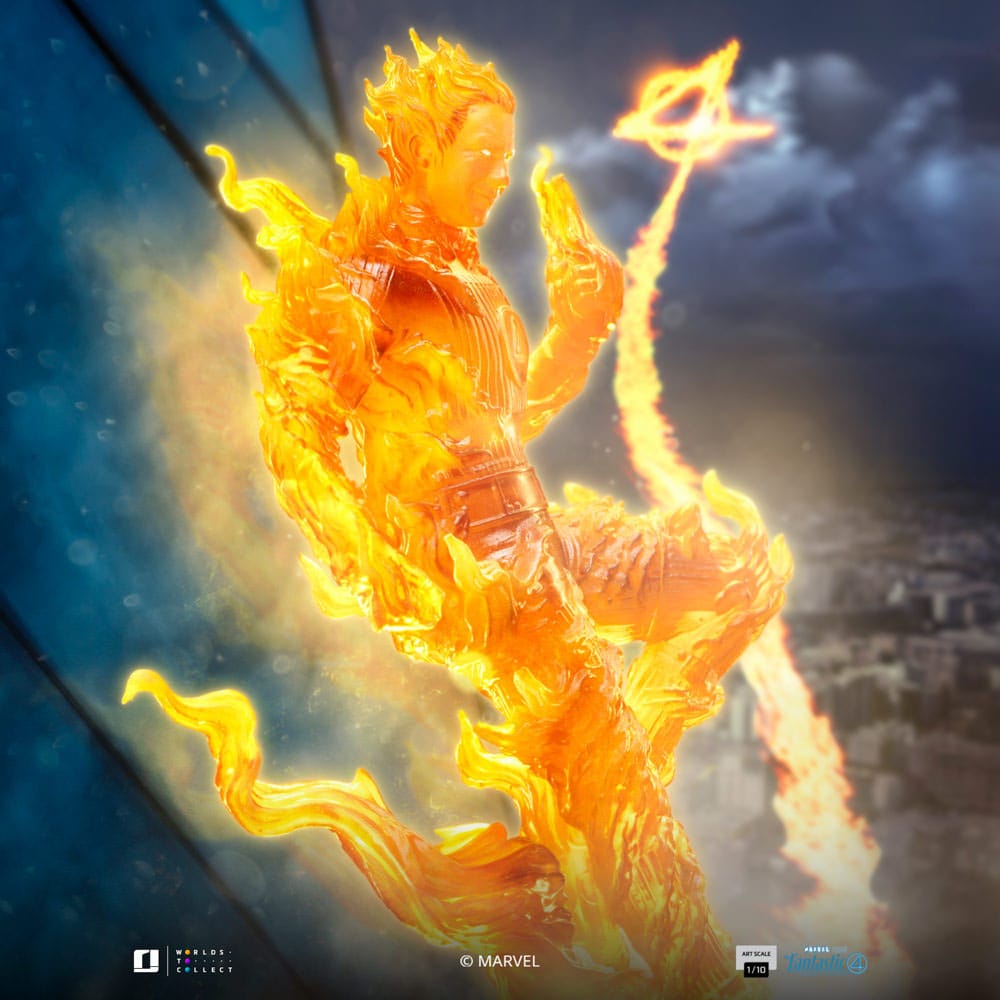 Fantastic Four Art Scale Statue Human Torch Iron Studios