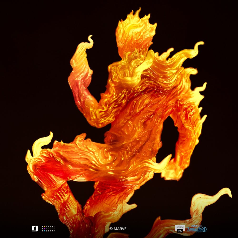 Fantastic Four Art Scale Statue Human Torch Iron Studios