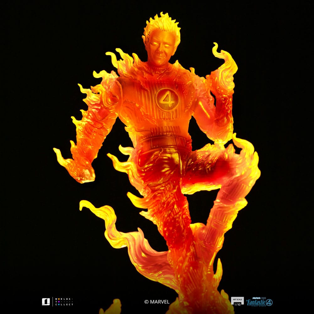 Fantastic Four Art Scale Statue Human Torch Iron Studios